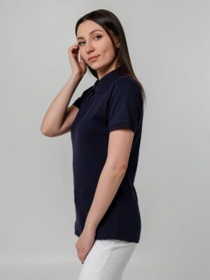 Рубашка поло женская Virma Stretch Lady, темно-синяя — изображение 7