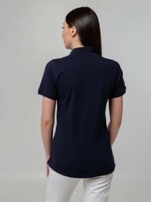 Рубашка поло женская Virma Stretch Lady, темно-синяя — изображение 6