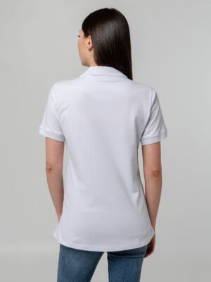 Рубашка поло женская Virma Stretch Lady, белая — изображение 7