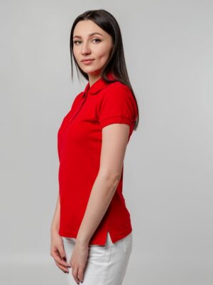 Рубашка поло женская Virma Premium Lady, красная — изображение 7