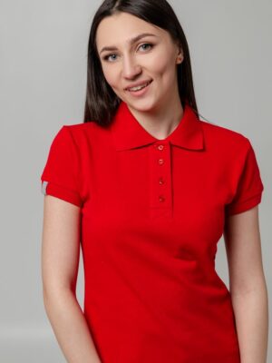 Рубашка поло женская Virma Premium Lady, красная — изображение 10
