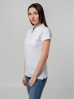 Рубашка поло женская Virma Premium Lady, белая — изображение 6