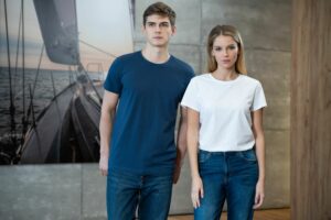 Футболка женская Ladies American U, белая — изображение 6