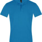 Рубашка поло мужская Perfect Men 180 бирюзовая