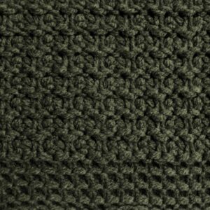 Плед Lattice, зеленый меланж (оливковый) — изображение 3