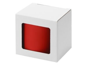 Коробка для кружки с окном, 11,2х9,4х10,7 см., белый — изображение 2