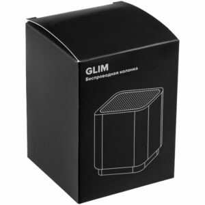 Беспроводная колонка с подсветкой гравировки Glim, белая — изображение 9