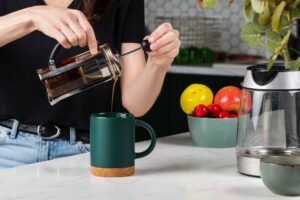 Кружка с пробковой подставкой Corky, зеленая — изображение 3