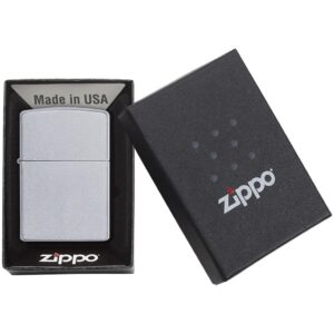 Зажигалка Zippo Classic Satin, серебристая — изображение 2