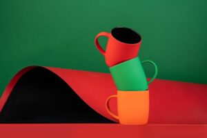 Кружка Surprise Touch Black c покрытием софт-тач, зеленая — изображение 3