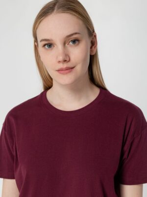 Футболка унисекс Regent 150, бордовая — изображение 7