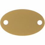 Шильдик металлический Alfa Oval, золотистый