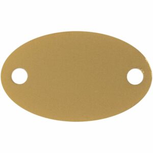 Шильдик металлический Alfa Oval, золотистый