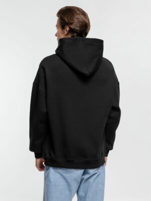 Худи оверсайз Kulonga Comfort Heavy, черное — изображение 6
