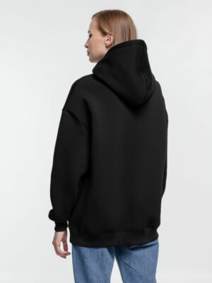 Худи оверсайз Kulonga Comfort Heavy, черное — изображение 9