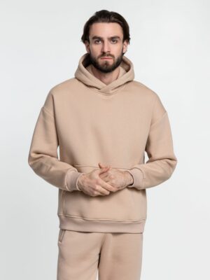 Худи Kulonga Oversize, бежевое — изображение 11