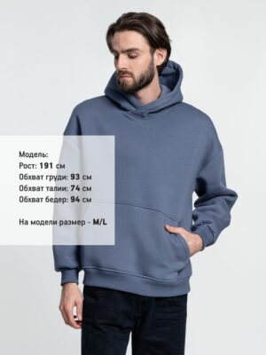 Худи Kulonga Oversize, темно-серое — изображение 5