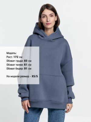 Худи Kulonga Oversize, темно-серое — изображение 9