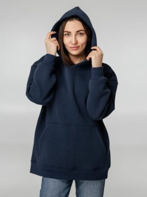 Худи Kulonga Oversize, темно-синее — изображение 5