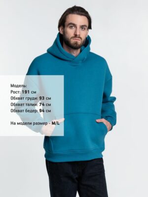 Худи Kulonga Oversize, бирюзовое — изображение 9