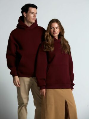Худи Kulonga Oversize, бордовое — изображение 10