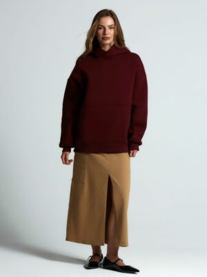 Худи Kulonga Oversize, бордовое — изображение 13