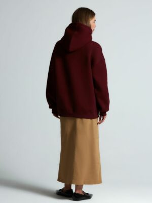 Худи Kulonga Oversize, бордовое — изображение 15