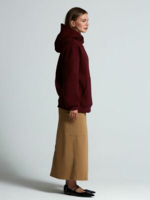 Худи Kulonga Oversize, бордовое — изображение 14
