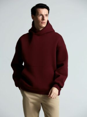 Худи Kulonga Oversize, бордовое — изображение 6