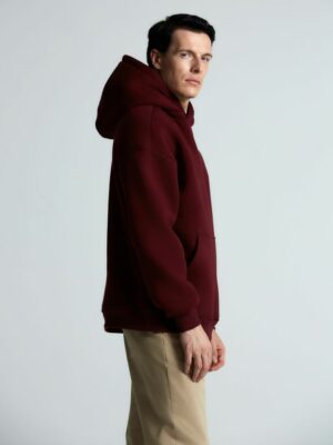 Худи Kulonga Oversize, бордовое — изображение 8