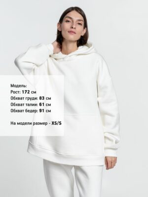 Худи Kulonga Oversize, молочно-белое — изображение 5