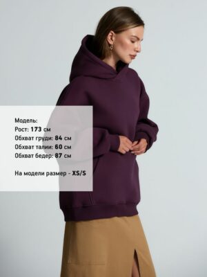 Худи Kulonga Oversize, фиолетовое — изображение 5