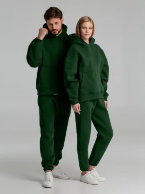 Худи Kulonga Oversize, темно-зеленое — изображение 9