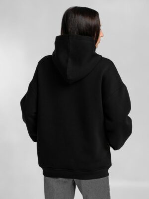 Худи Furry Oversize, черное — изображение 8