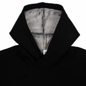 Худи Furry Oversize, черное — изображение 4