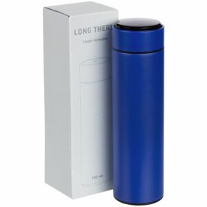 Смарт-бутылка с заменяемой батарейкой Long Therm, синяя — изображение 8