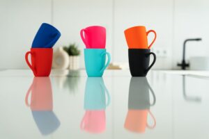 Кружка Good Morning с покрытием софт-тач, бирюзовая — изображение 3
