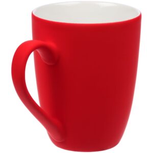 Кружка Good Morning с покрытием софт-тач, ver.2, ярко-красная — изображение 2