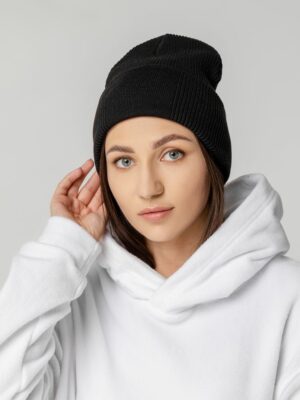 Шапка Real Rib, черная — изображение 5
