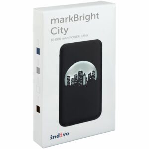 Аккумулятор с подсветкой markBright City, 10000 мАч, серый — изображение 10