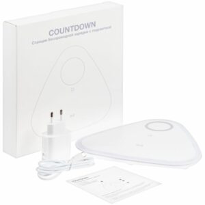 Станция беспроводной зарядки с антистрессом Countdown, белая — изображение 7