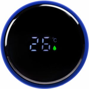 Смарт-бутылка с заменяемой батарейкой Long Therm Soft Touch, синяя — изображение 6