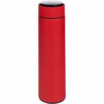 Смарт-бутылка с заменяемой батарейкой Long Therm Soft Touch, красная