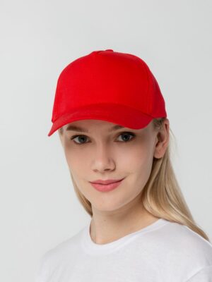 Бейсболка Promo, красная — изображение 5