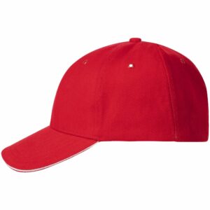 Бейсболка Generic, красная с белым кантом — изображение 2