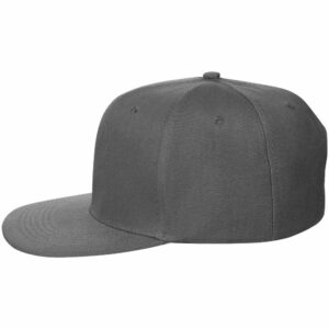 Бейсболка Snapback с прямым козырьком, серая — изображение 2
