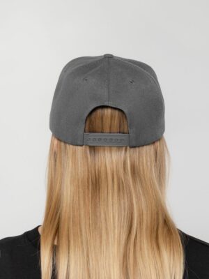 Бейсболка Snapback с прямым козырьком, серая — изображение 7
