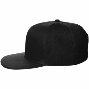 Бейсболка Snapback с прямым козырьком, черная — изображение 2