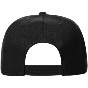 Бейсболка Snapback с прямым козырьком, черная — изображение 3