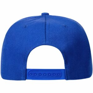 Бейсболка Snapback с прямым козырьком, ярко-синяя — изображение 3